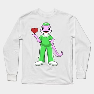 Geko as Nurse with Heart Long Sleeve T-Shirt